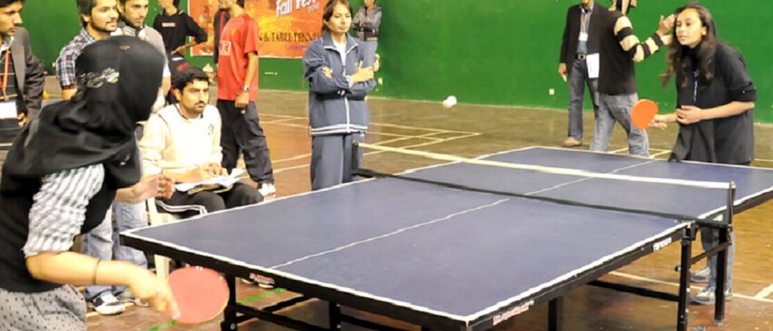 table tennis sports match in preston university islamabad pakistan